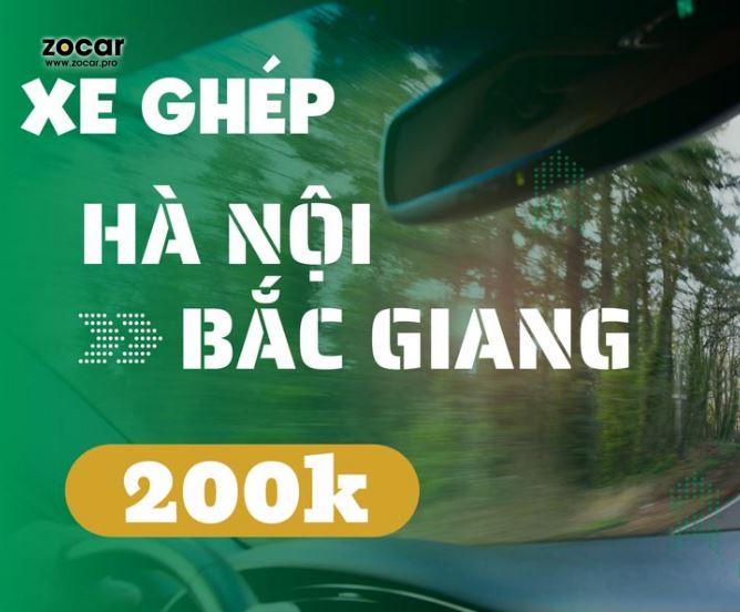 Dich vu xe ghep Bac Giang Ha Noi tron goi gia re chi tu 200k